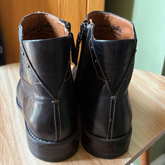 Franco Sarto Black Leather Ankle Boots - Picture 5 of 14